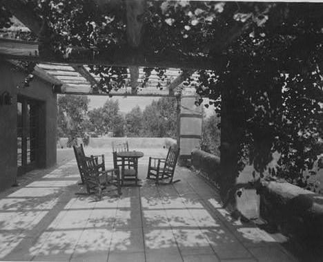 Northern views from the patio of Morada (now the Inn at Rancho Santa Fe.)